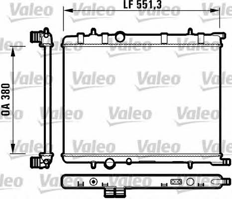 Valeo 732908 Radiator, engine cooling 732908
