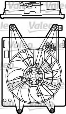 Valeo 698485 Radiator cooling fan motor 698485