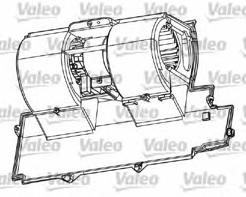 Valeo 698511 Fan assy - heater motor 698511