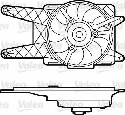 Valeo 698562 Radiator cooling fan motor 698562