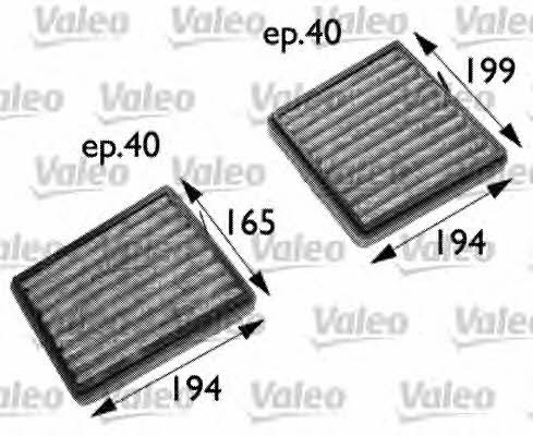 Valeo 698742 Activated Carbon Cabin Filter 698742