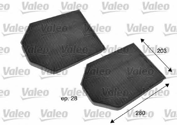 Valeo 698791 Activated Carbon Cabin Filter 698791