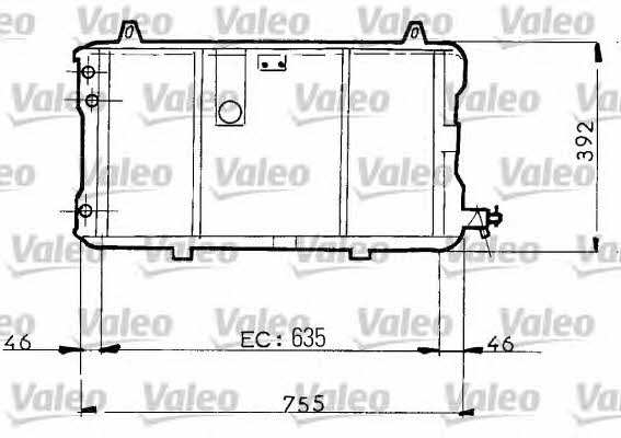 Valeo 730025 Radiator, engine cooling 730025