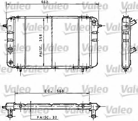 Valeo 730034 Radiator, engine cooling 730034