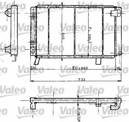 Valeo 730069 Radiator, engine cooling 730069