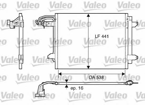 Valeo 817806 AC Condenser 817806 817806 Valeo AC Condenser