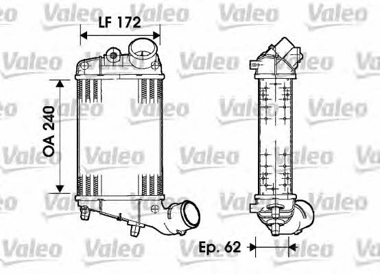 Turbocharger intercooler Alfa Romeo 147: 817862 Valeo Intercooler, charger