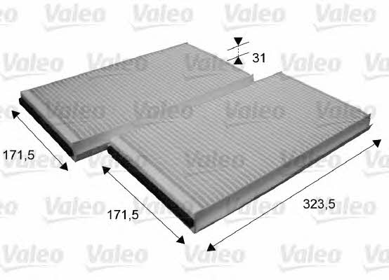 Valeo 698863 Filter, interior air 698863