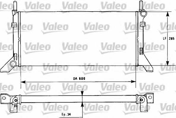 Valeo 730120 Radiator, engine cooling 730120