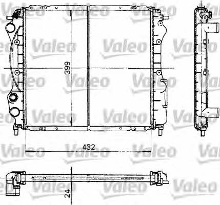 Valeo 730181 Radiator, engine cooling 730181