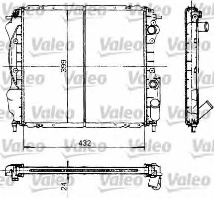Valeo 730182 Radiator, engine cooling 730182