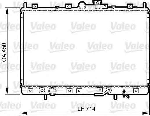 Valeo 734196 Radiator, engine cooling 734196