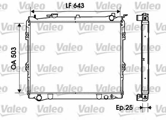 Valeo 734207 Radiator, engine cooling 734207