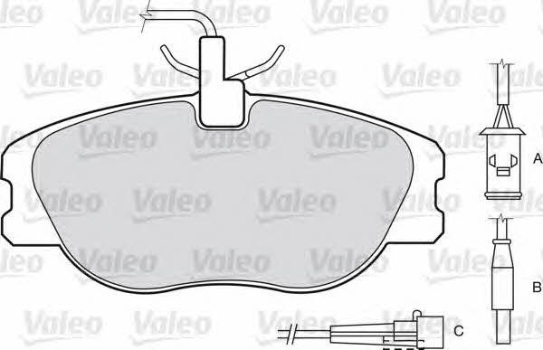 Valeo 598006 Brake Pad Set, disc brake 598006