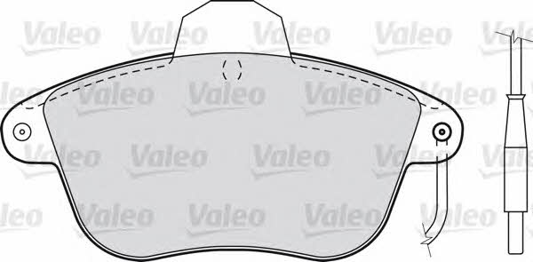 Valeo 598028 Brake Pad Set, disc brake 598028