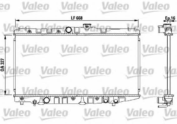 Valeo 730471 Radiator, engine cooling 730471