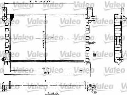 Valeo 730483 Radiator, engine cooling 730483