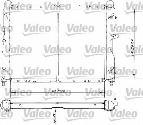 Valeo 730516 Radiator, engine cooling 730516
