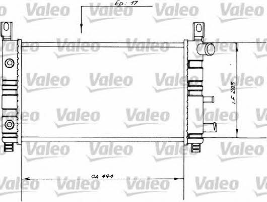 Valeo 730558 Radiator, engine cooling 730558