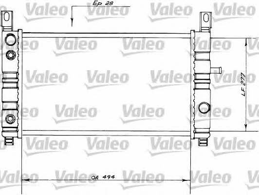 Valeo 730559 Radiator, engine cooling 730559