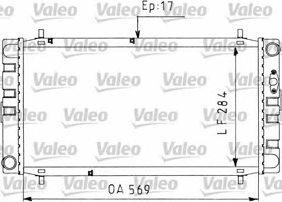 Valeo 730578 Radiator, engine cooling 730578