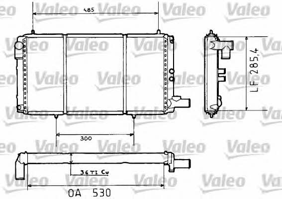 Valeo 730635 Radiator, engine cooling 730635