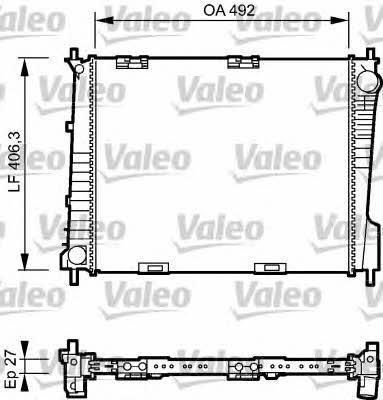 Valeo 734462 Radiator, engine cooling 734462