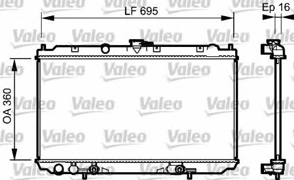 Valeo 734473 Radiator, engine cooling 734473