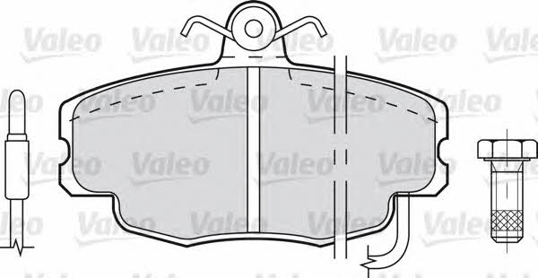 Valeo 598084 Brake Pad Set, disc brake 598084