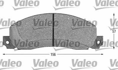 Valeo 598086 Brake Pad Set, disc brake 598086