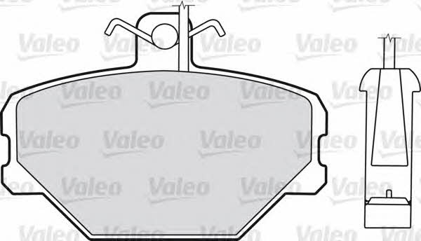 Valeo 598095 Brake Pad Set, disc brake 598095