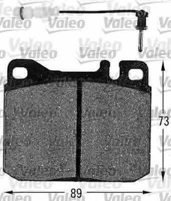 Valeo 598109 Brake Pad Set, disc brake 598109
