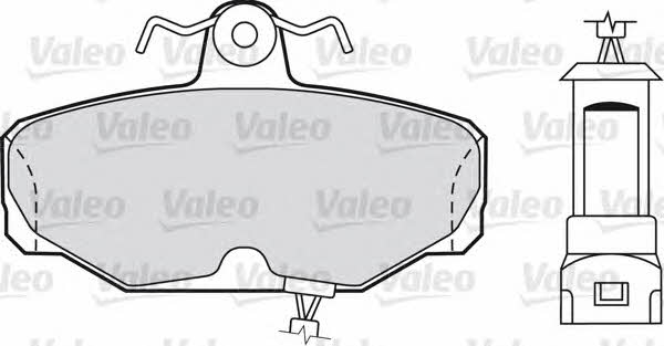 Valeo 598121 Brake Pad Set, disc brake 598121