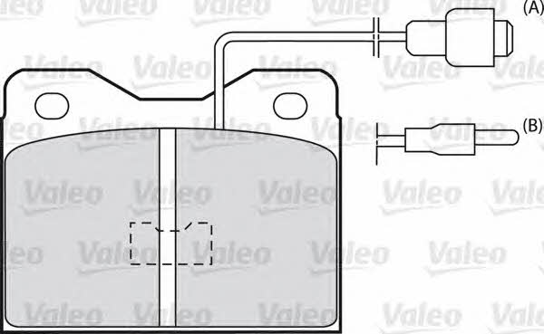 Valeo 598152 Brake Pad Set, disc brake 598152