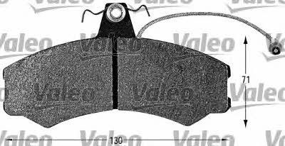 Valeo 598153 Brake Pad Set, disc brake 598153