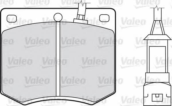 Valeo 598168 Brake Pad Set, disc brake 598168