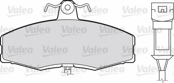 Valeo 598169 Brake Pad Set, disc brake 598169