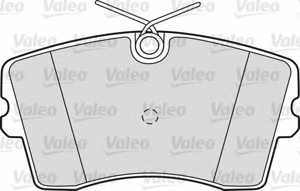Valeo 598186 Brake Pad Set, disc brake 598186