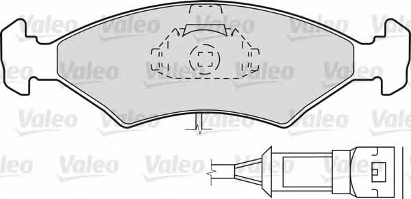 Valeo 598212 Brake Pad Set, disc brake 598212