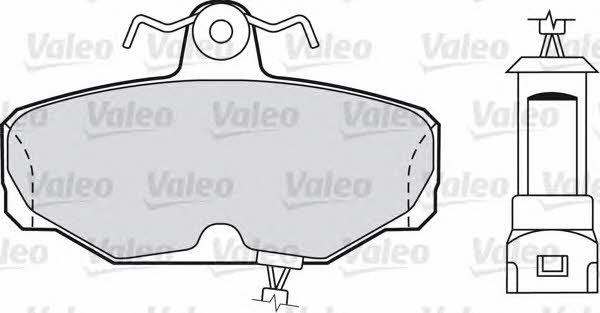 Valeo 598240 Brake Pad Set, disc brake 598240