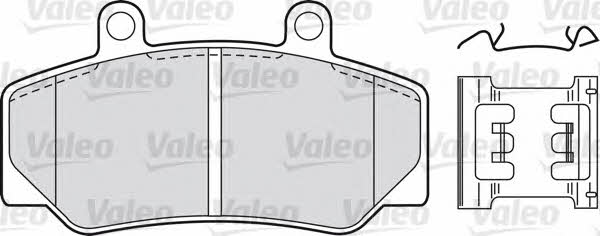 Valeo 598257 Brake Pad Set, disc brake 598257