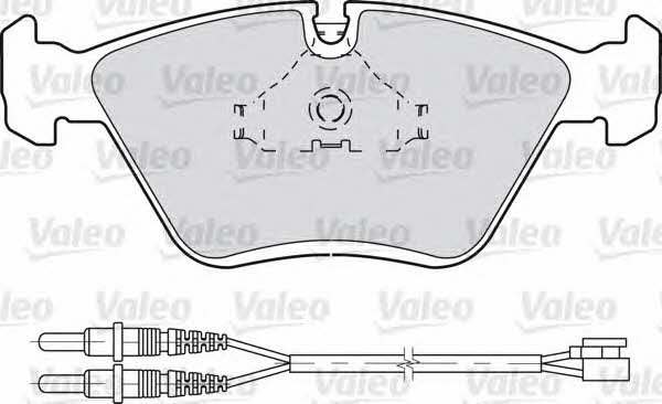 Valeo 598281 Brake pad set 598281 598281 Valeo Brake pad set