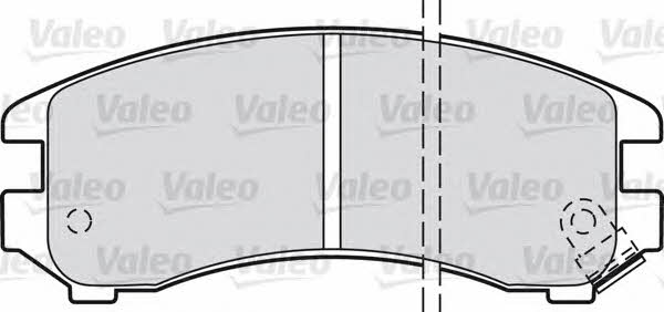 Valeo 598296 Brake Pad Set, disc brake 598296