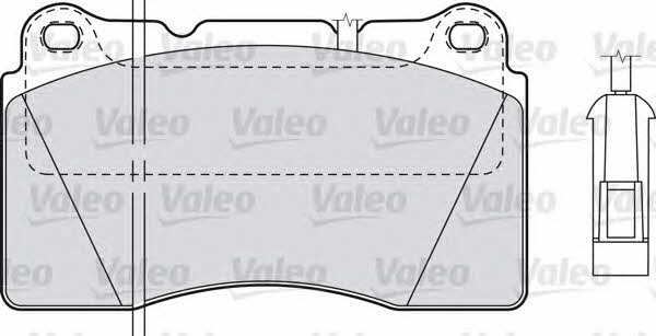 Valeo 598309 Brake Pad Set, disc brake 598309
