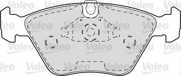 Valeo 598310 Brake Pad Set, disc brake 598310