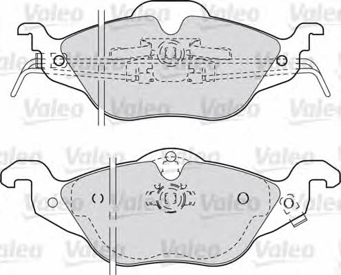 Valeo 598322 Brake Pad Set, disc brake 598322