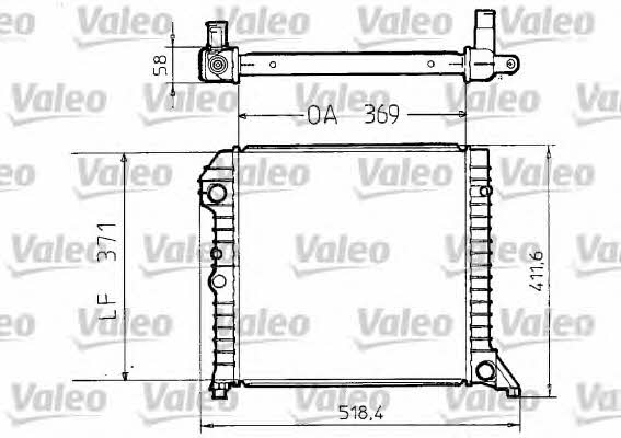 Valeo 810956 Radiator, engine cooling 810956