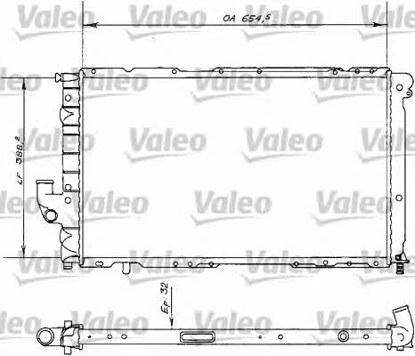 Valeo 810989 Radiator, engine cooling 810989