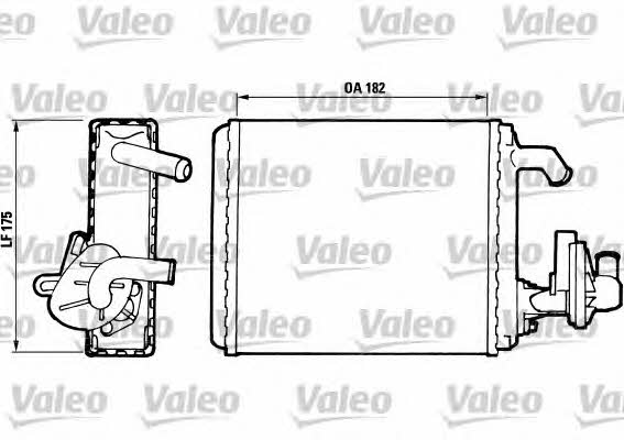 Valeo 811065 Heat exchanger, interior heating 811065