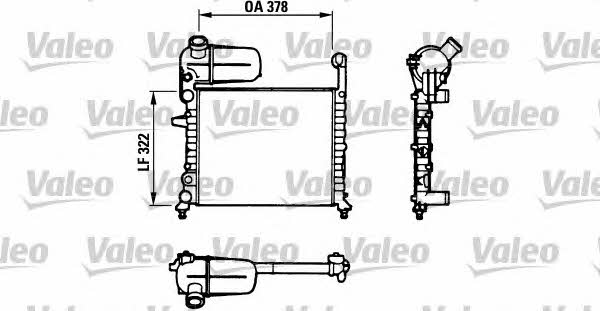 Valeo 811069 Radiator, engine cooling 811069